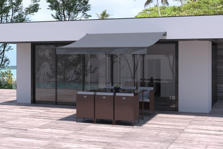 Toldo manual de 3x2,5 m Adro Gris