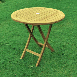 Mesa de jardín de teca 80 cm
