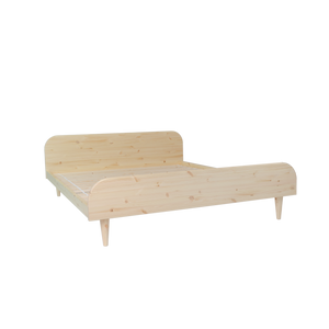 Estructura de cama japonesa de madera 160 cm Twist 2 plazas