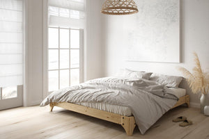 Estructura de cama japonesa de madera 160 cm 2 plazas Elan