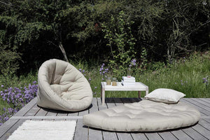 Sillón de exterior colchón plegable futón Nido Out Karup Design