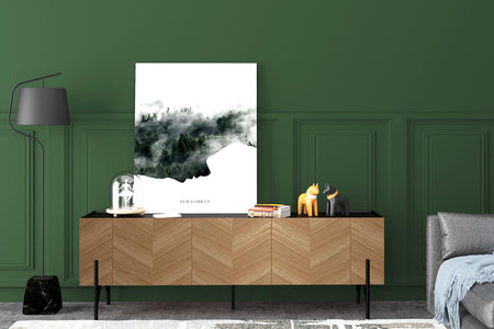 Mueble de TV vintage con armario madera oscuro