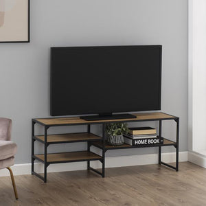 Mueble de TV industrial Factory negro y madera