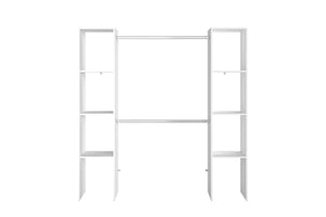 Vestidor blanco 6 estantes + 2 armarios funcionales