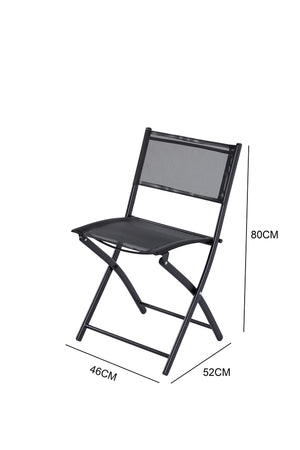 Mesa de jardín y 4 sillas dimensiones silla