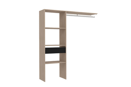 Vestidor madera 3 estantes, 1 cajón y 1 armario Elysée