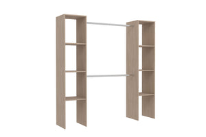 Vestidor 6 estantes + 2 armarios funcionales Elysée madera
