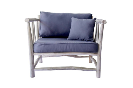 KAHA - Sillón 1 persona en teca con cojín