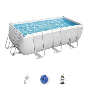 piscina tubular rectangular hawi con accesorios