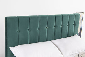 cama terciopelo verde 160x200 cm zoom 3