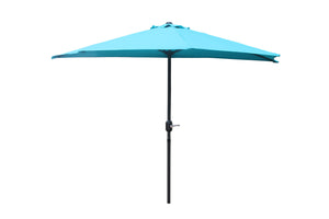 Parasol de media luna para balcón 270 cm azul en aluminio Catane packshot